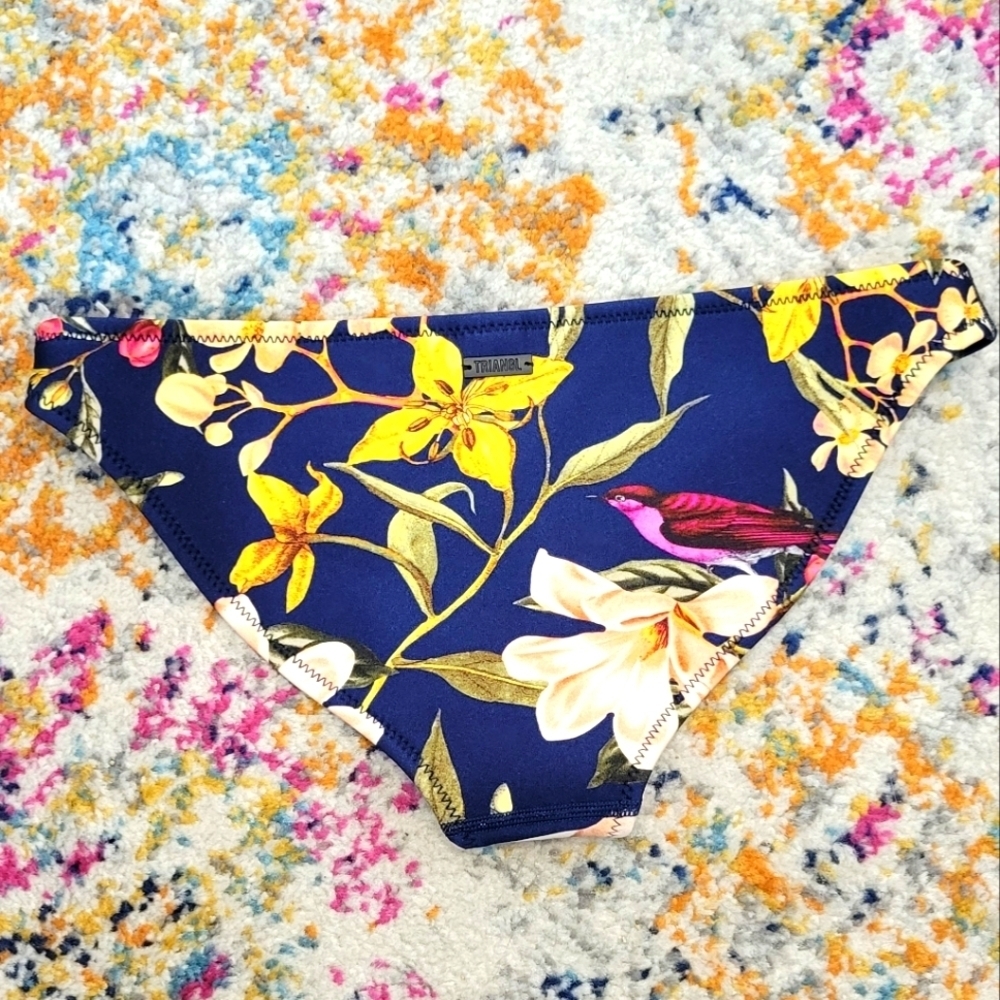 Triangl Swimwear tropical bird print 100% neoprene bikini bottom